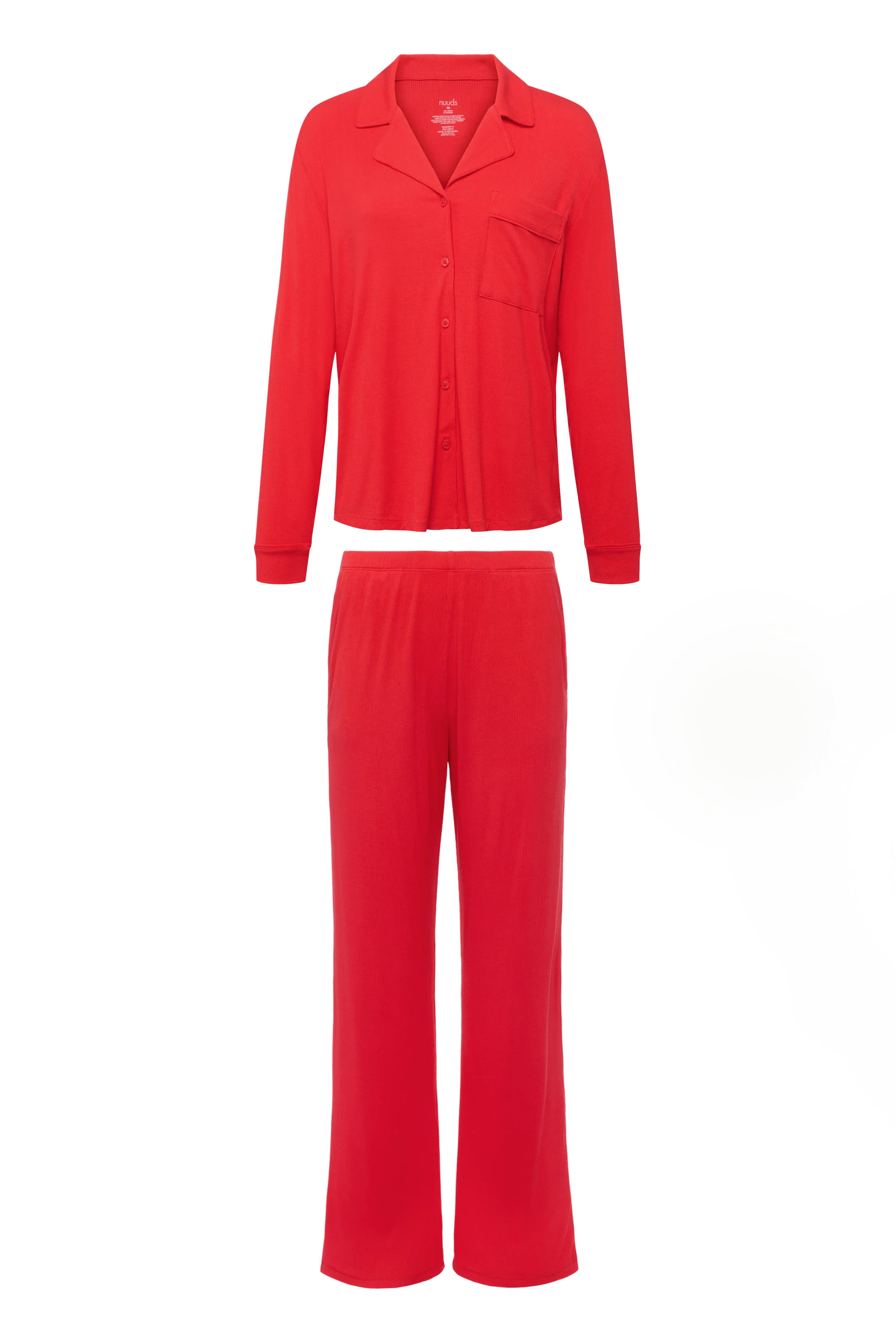 Button Front Pajama Set | Chili | nuuds