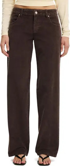 Cotton On Women's Low Rise Straight Cord Pant | Nordstrom | Nordstrom