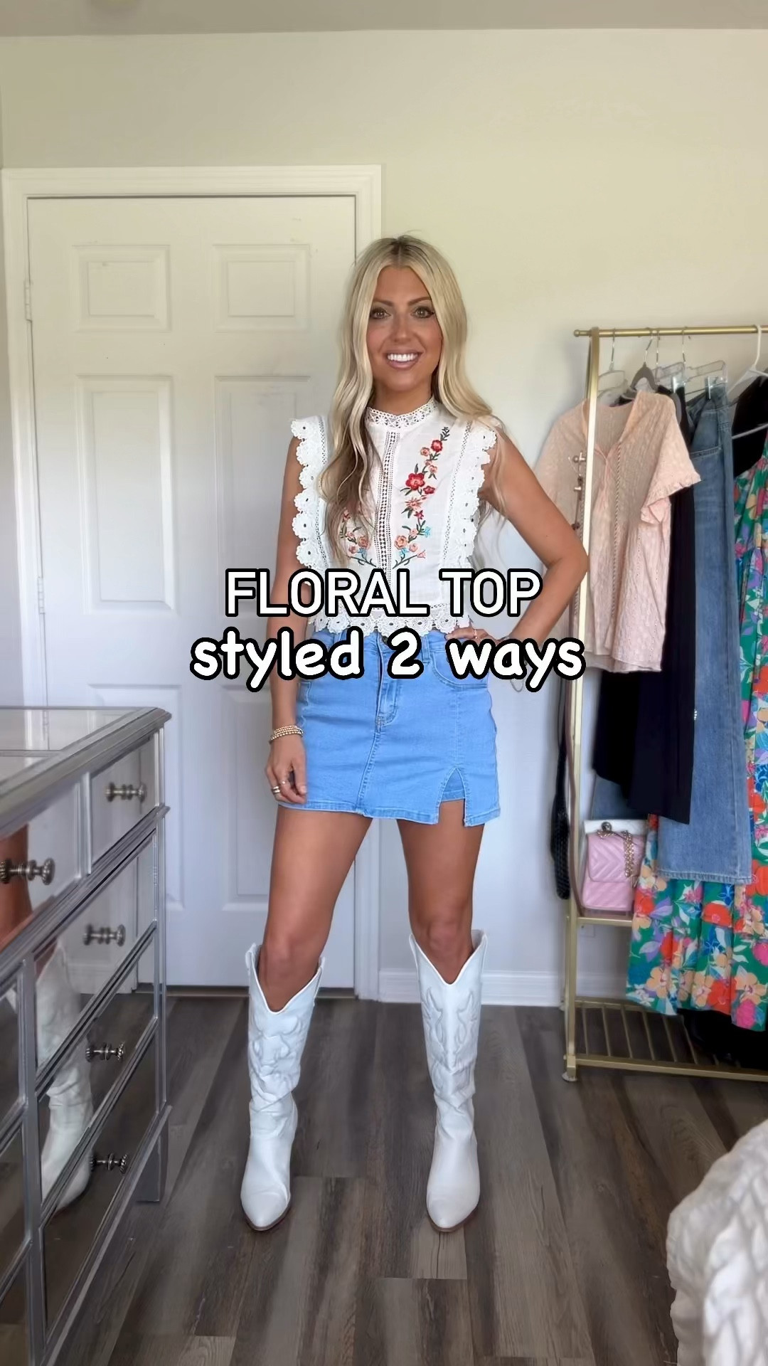This floral lace top is perfect for Spring and Summer, size up 1 or 2. Love it with boots and this denim skort for a boho look or country concert. Both the skort and top are under $35. These cotton pants are so lightweight and comfy, run tts. They come in several colors and are only $31. And these are the perfect neutral sandals under $30. I went up a whole size in them as well. Everything is on Amazon Prime! 

Country concert outfit | denim skort | Spring style | Amazon find | resort wear | boho fashion | outfit inspo | affordable fashion | vacation look | outfit ideas | weekend outfits | date night outfit | spring neutral sandals | cowboy boots

#countryconcertoutfit #denimskort #bohofashion #amazonoutfit #bohostyle #microinfluencer #springfashion #amazonfashion #amazonfashionfinds #affordableoutfit #resortoutfit #floral #lace #westernchic #amazonfashionfavorites #founditonamazon #womenfashion #fashionreels #instafashion #ootdfashion #amazoninfluencer #lookforless #beachstyle #vacationstyle #stylegram #explorepage #MyStyle #OutfitInspiration #ltkunder50 

#LTKFindsUnder50 #LTKStyleTip #LTKShoeCrush