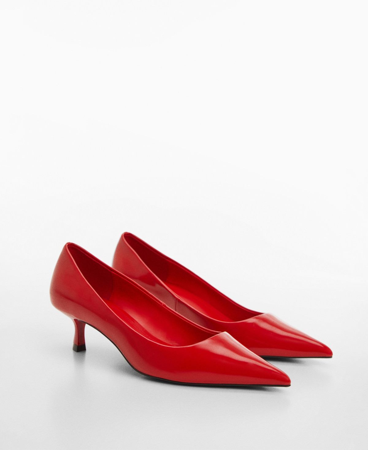 Mango Women's Kitten Heel Shoes - Red | Macy's