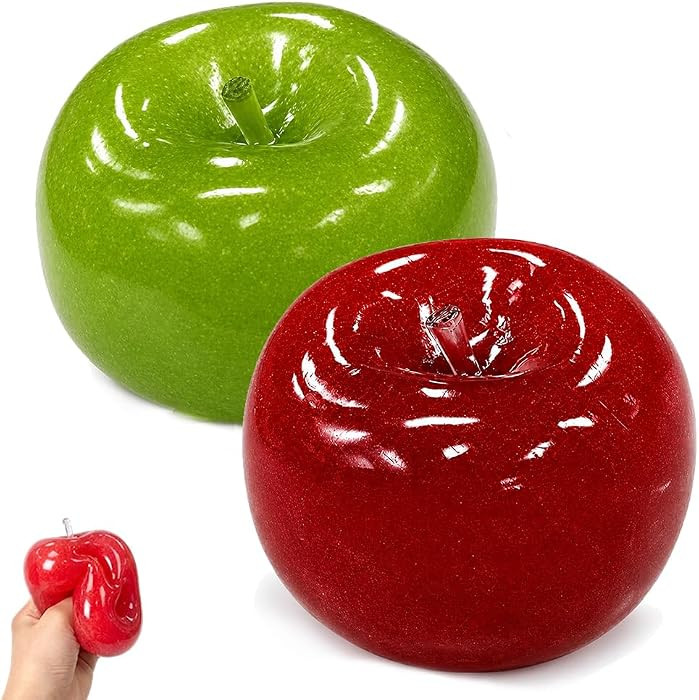 Slush Apple Squishy Crunchy Soft Slow Rebound Stress Ball\uff0cGreen+Red | Amazon (US)