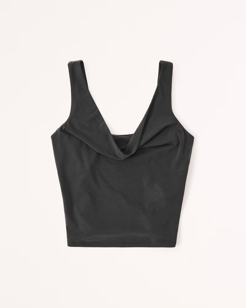 Sandwash Jersey Tuckable Draped Top | Abercrombie & Fitch (US)
