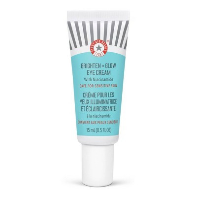 FIRST AID BEAUTY Brighten + Glow Eye Cream with Niacinamide: Paraben-Free Hydrating Treatment for Sensitive Skin | Target