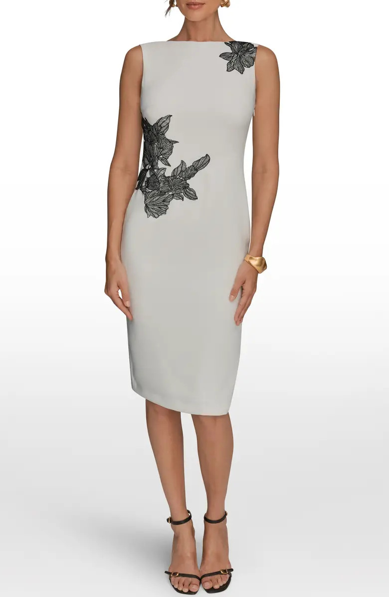 Embroidered Sheath Dress | Nordstrom