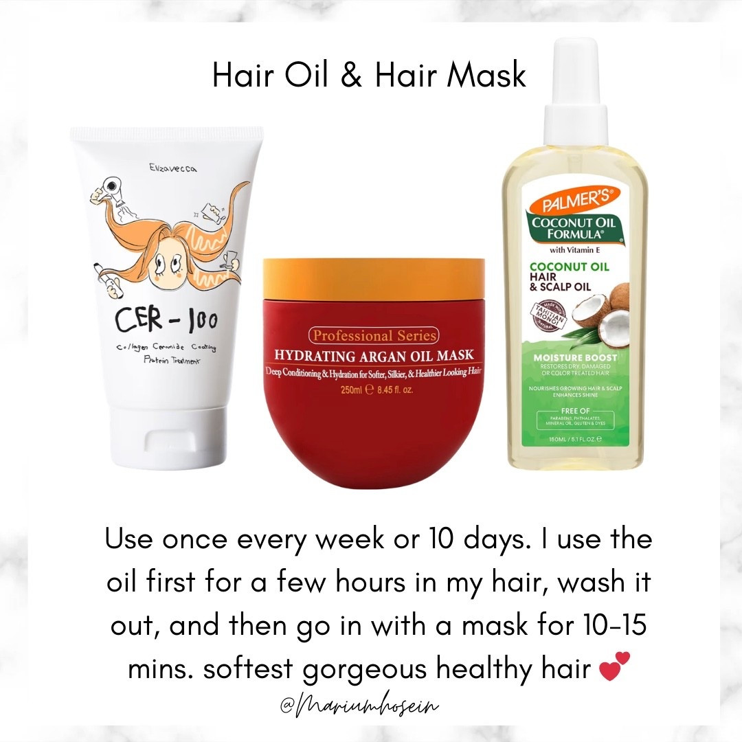 The best oil and mask combo. I use coconut oil for my hair, wash it out and then go in with one of these masks for hydration. 

#LTKselfcare #LTKBeauty