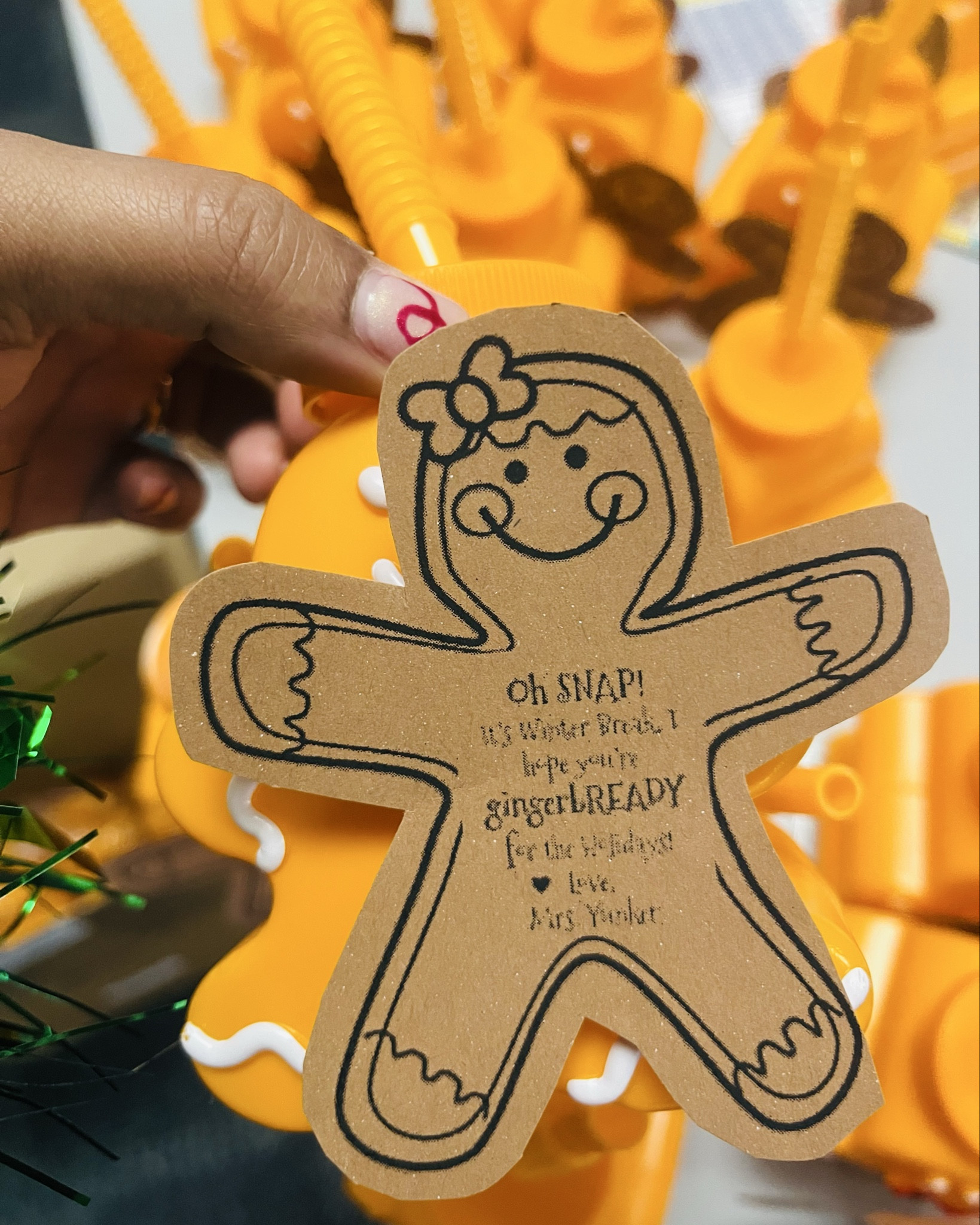 gingerbREADY for CHRISTMAS BREAK 🎄🍪
GIFTING my babes these GINGERBREAD CUPS Thursday so they can have a FA LA LA LA FABULOUS HOLIDAY BREAK! 

ours begin Friday! When does yours?! 

#LTKTeacher 

#LTKSeasonal #LTKGiftGuide #LTKHoliday