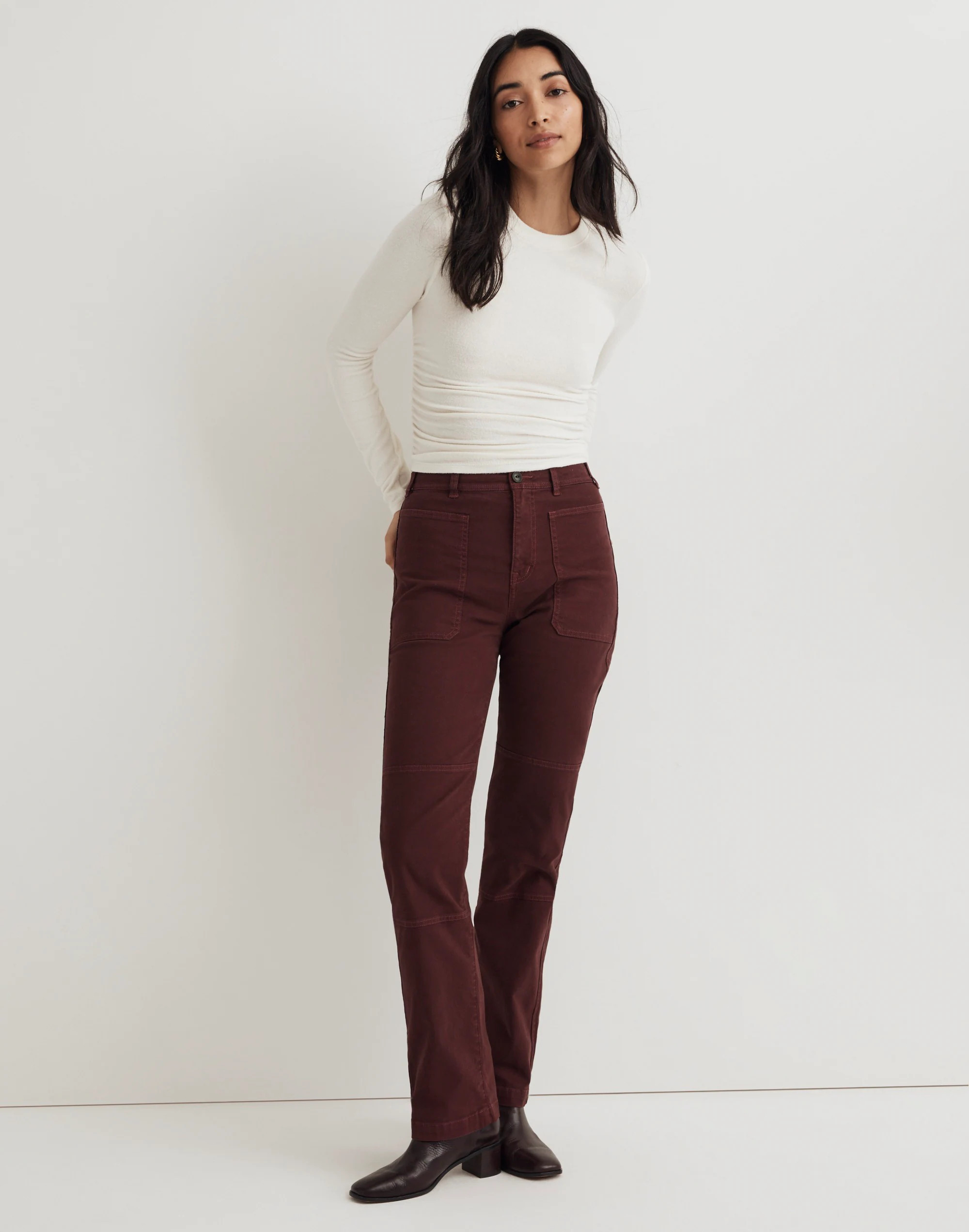 The '90s Straight Utility Pant in Garment-Dyed Canvas | Madewell