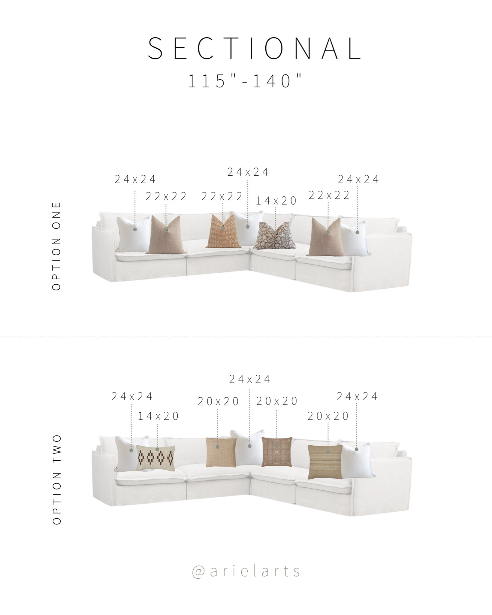 Pillow sizing hack for a Sectional! 

#LTKfamily #LTKFind #LTKhome