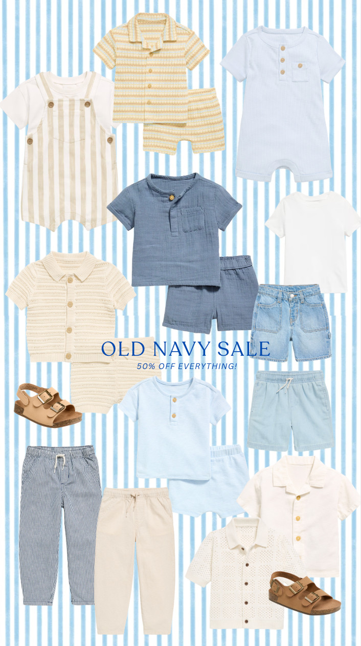 50% off everything @oldnavy to get the boys ready for spring + summer! 

 #LTKcanada #LTKsale #LTKbaby