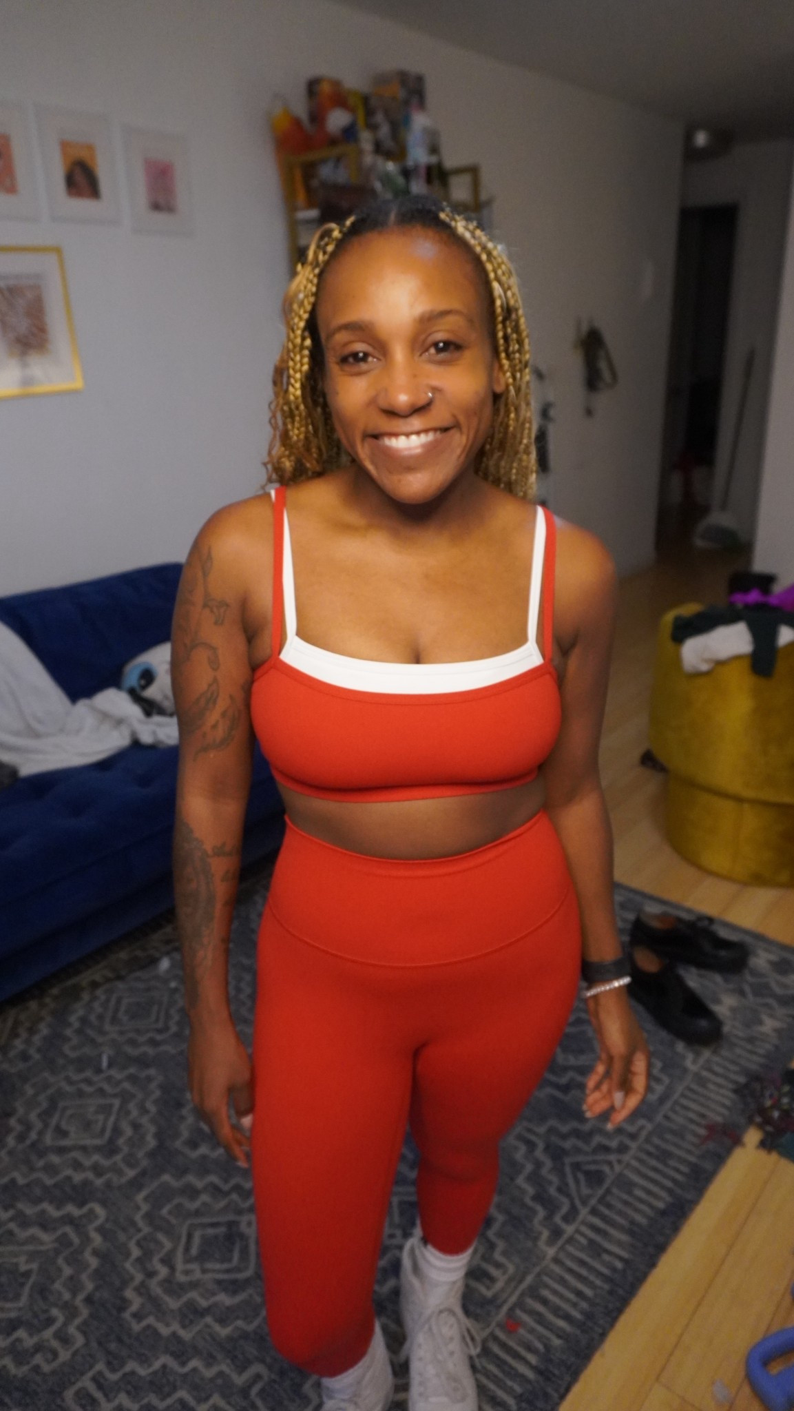 How do you think this Abercrombie YPB set held up? I wore it all day to motivate myself to do a little workout at some point in the day. And also is it cute or no??? I think V Cute.

#LTKPetite #LTKActive