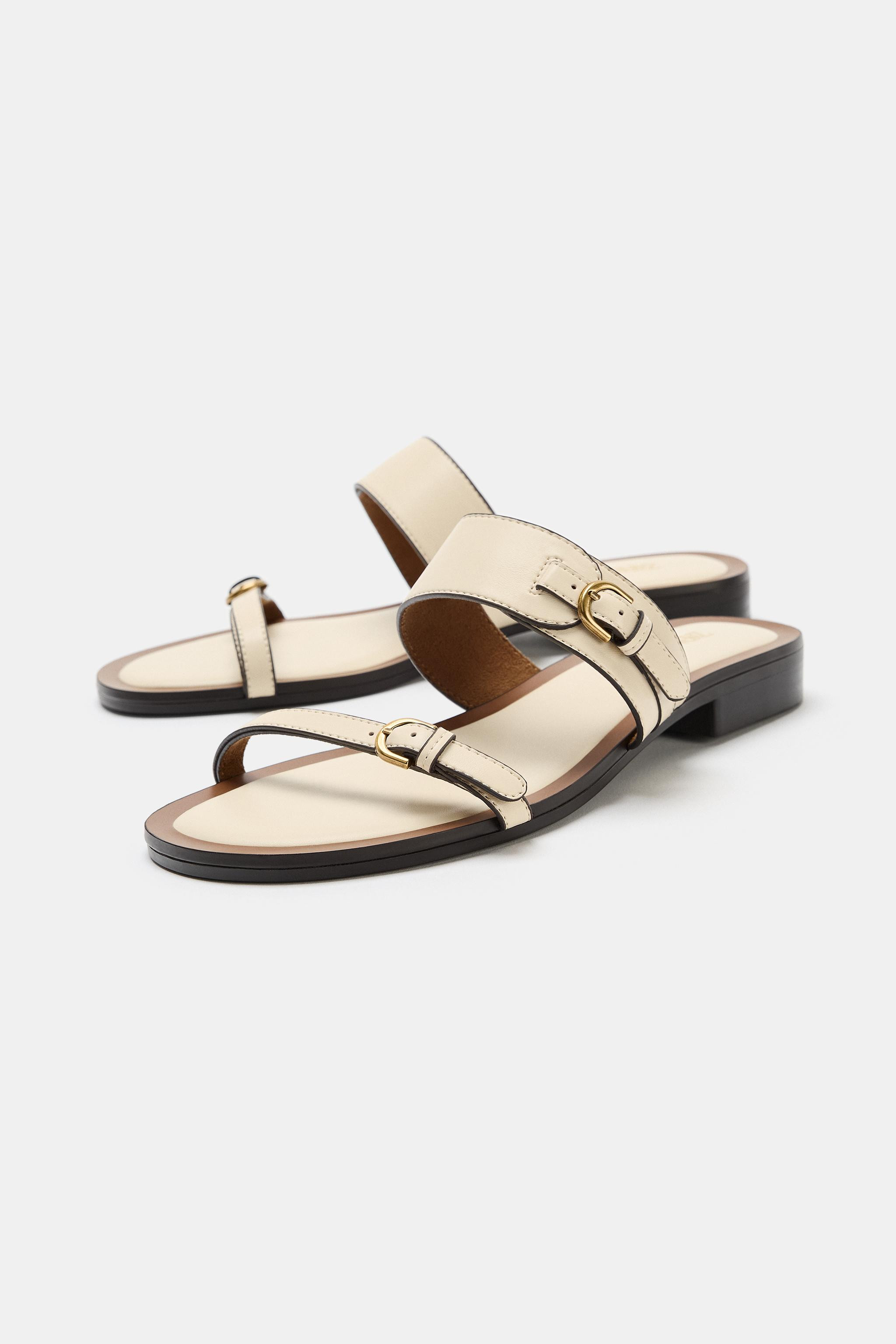 BUCKLE DETAIL SANDALS | Zara Canada