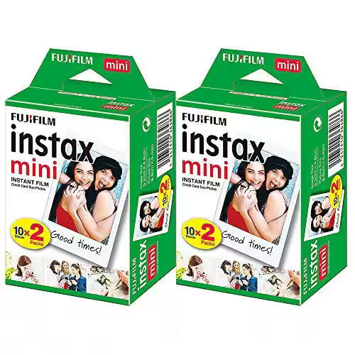 Fujifilm - Instax Mini Instant Film - 40 Sheets (2 Packs of 20 Film Sheets) - Black | Best Buy U.S.