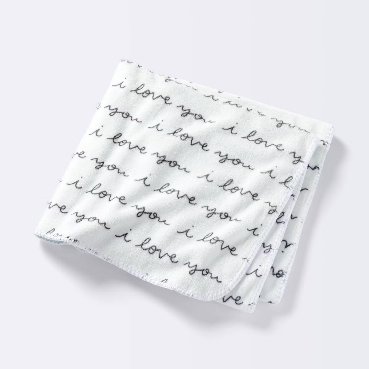 Plush Baby Blanket - I Love You Script - Cloud Island™ | Target