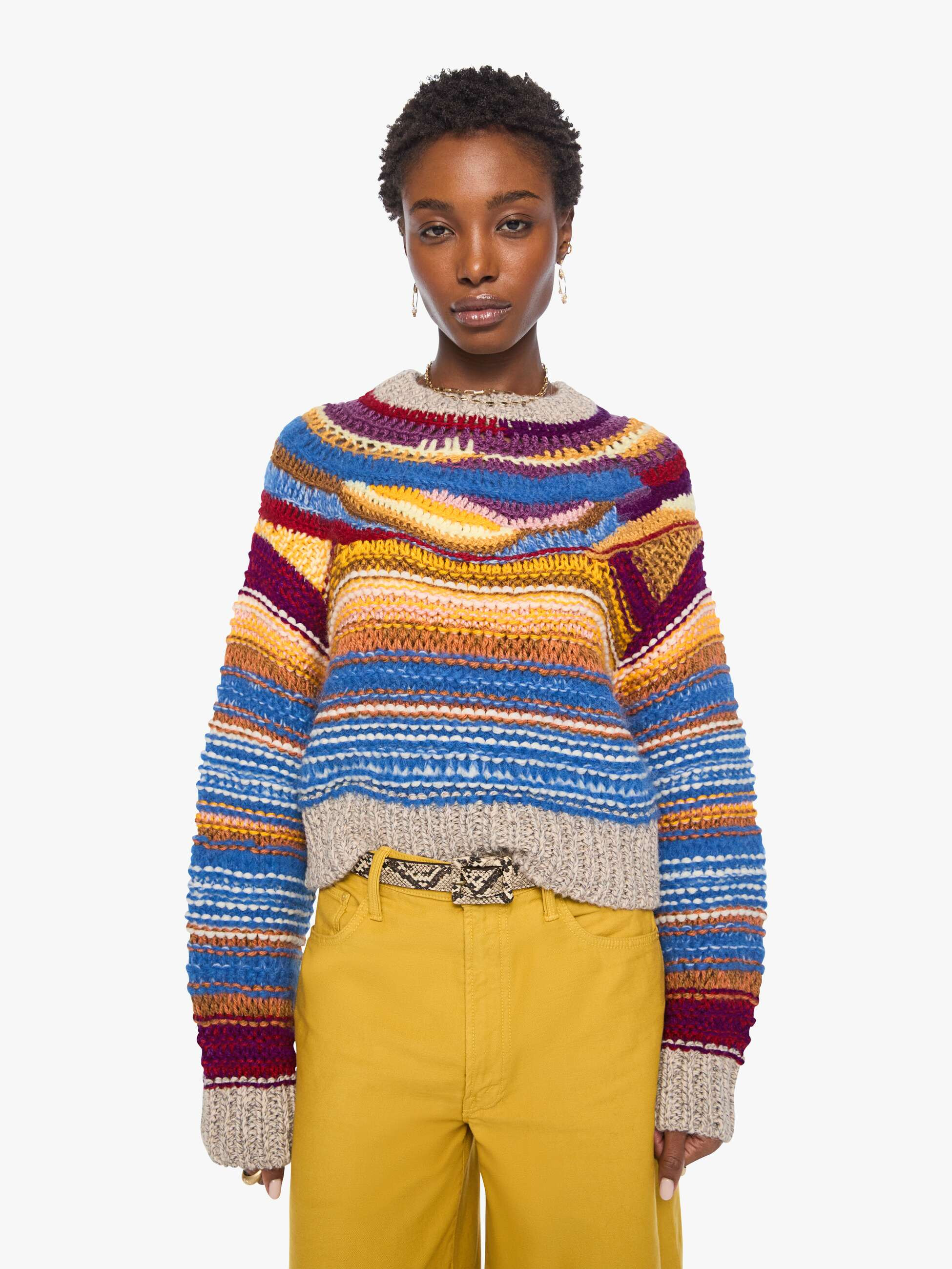 The Boxy Jumper - Multi Color | Mother Denim