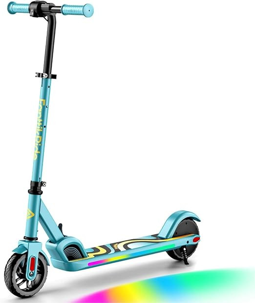 FanttikRide C9 Pro Kids Electric Scooter Ages 8-12, Colorful Rainbow Lights, E-Scooter for Kids 3... | Amazon (US)