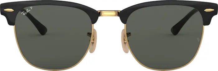 Clubmaster Metal 58mm Polarized Square Sunglasses | Nordstrom