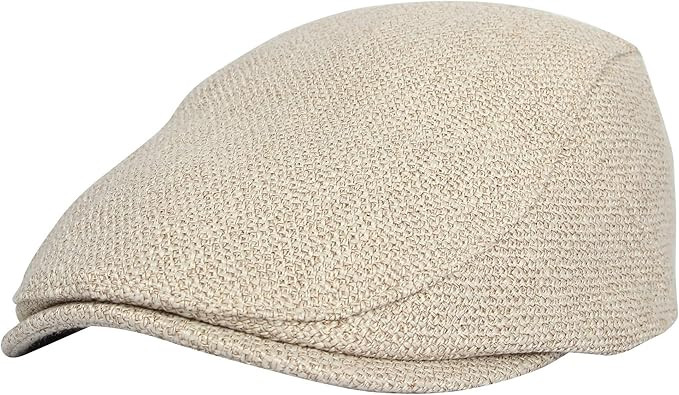 WITHMOONS Ivy Cap Straw Weave Linen-Like Cotton Cabbie Newsboy Hat MZ30038 | Amazon (US)
