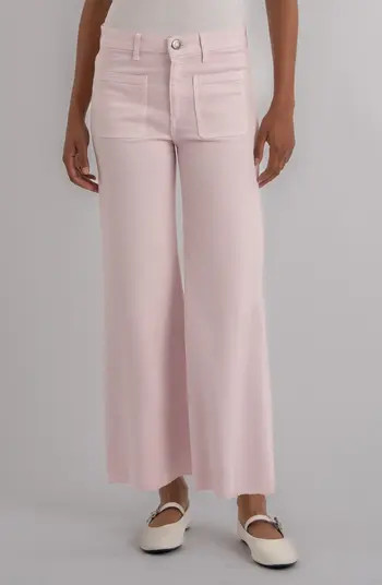 Meg High Rise Patch Pocket Wide Leg Jeans | Nordstrom