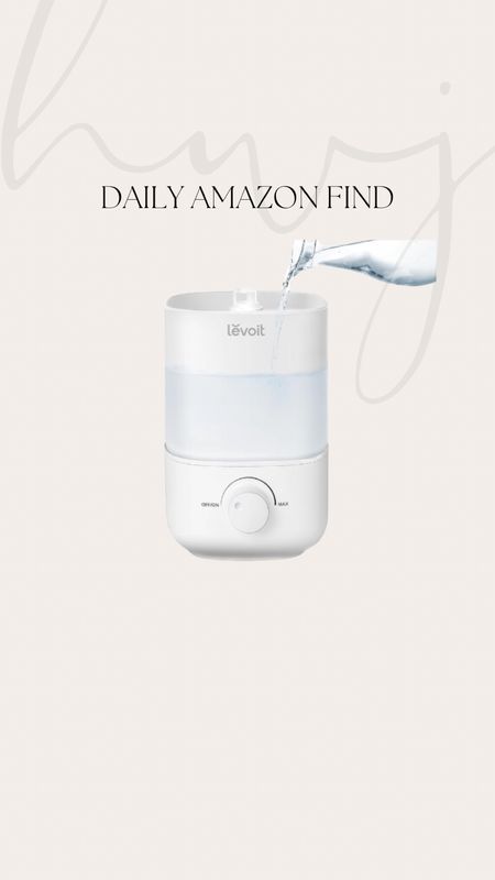Amazon Daily Deal
Levi it Top Fill Humidifier 
Quiet Cool Mist 25% Off

#LTKhome #LTKfindsunder50 #LTKsalealert