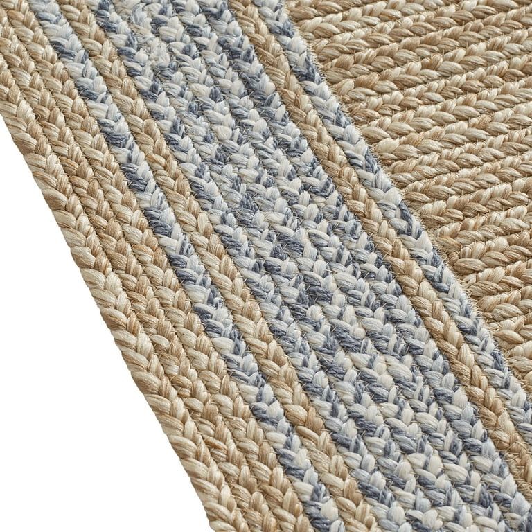 Better Homes & Gardens Denim Natural Braided Rug by Dave & Jenny Marrs, 5' x 7' | Walmart (US)