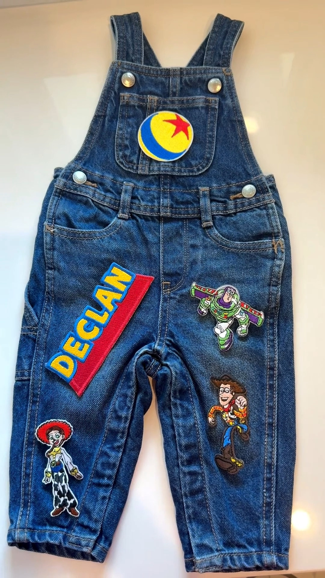 Declan’s Toy Story 1st Birthday Outfit 🤠💙
Custom denim overalls + iron-on patches + hand-painted shoes. Everything linked for your little one’s first birthday party!

#LTKootd #LTKBaby #LTKKids