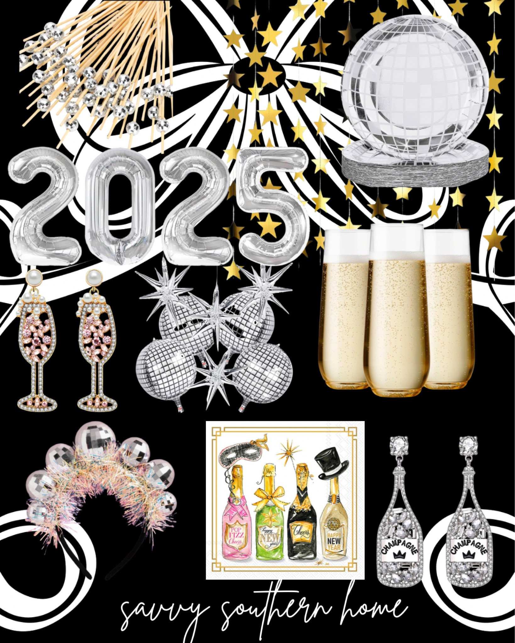 All the NYE Party Supplies in my cart! Can’t wait for the festivities to begin! ✨🍾🖤🪩

#LTKParties #LTKHoliday #LTKSeasonal