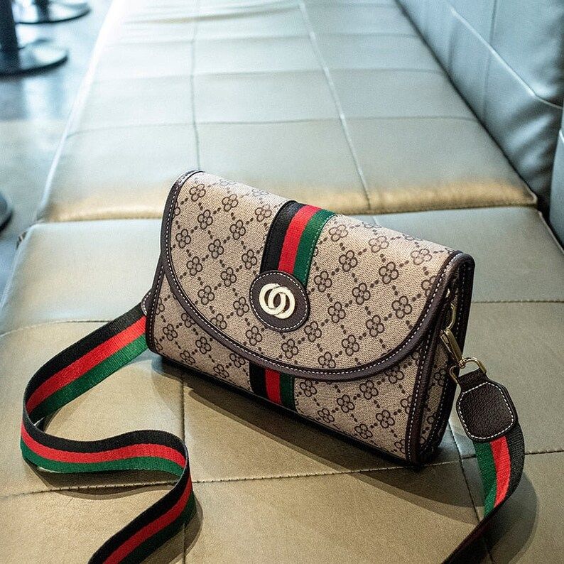 Luxury Canvas Shoulder Bag Gucci Woman Handbag - Etsy | Etsy (US)