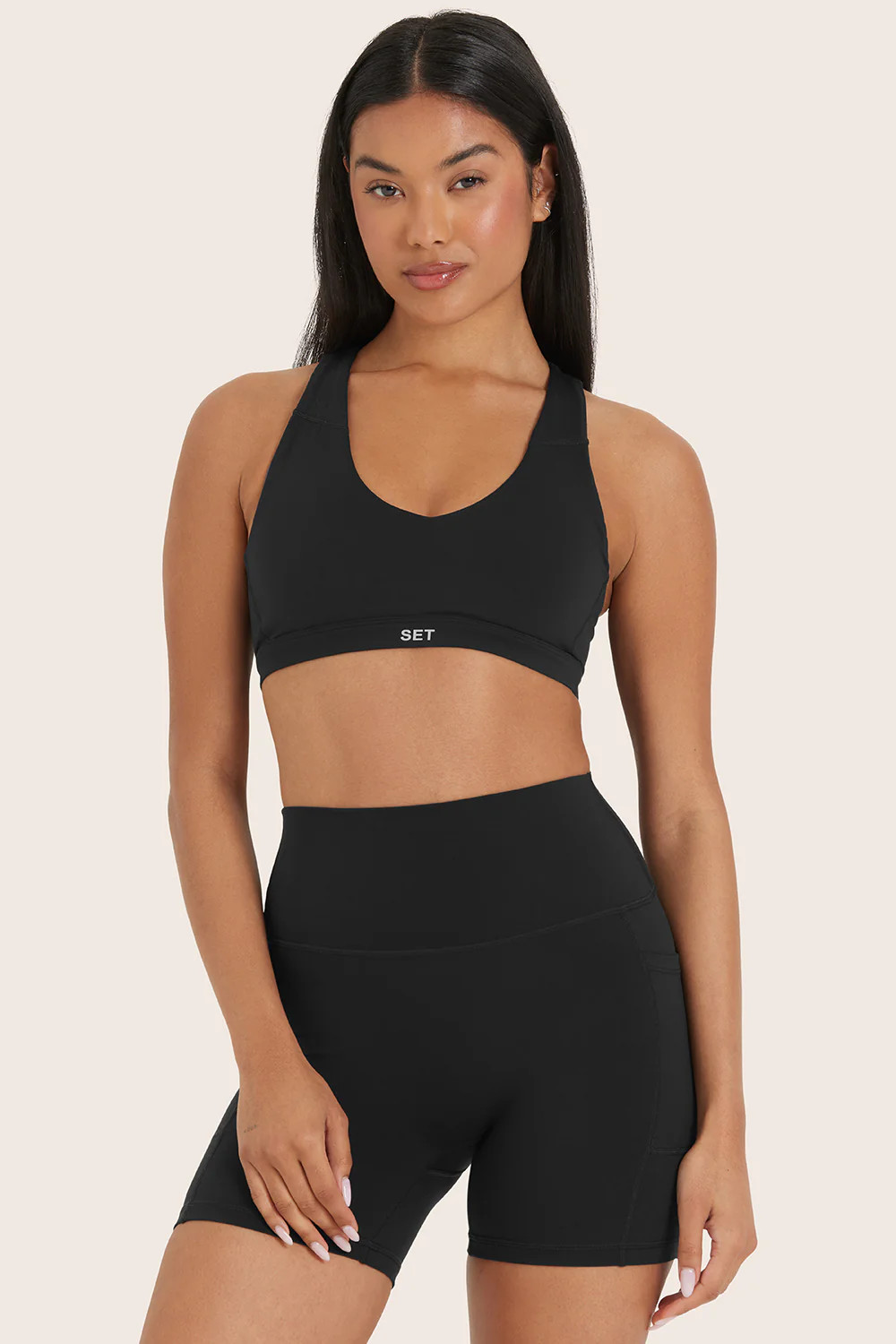 AIRLUXE™ BREATHE TRACK BRA - ONYX | SET Active