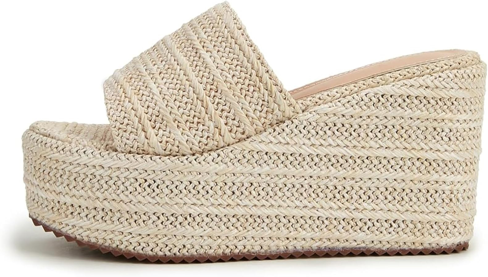 Women's Wedge Heel Platform Espadrille Open Toe Summer Sandals Slides | Amazon (US)