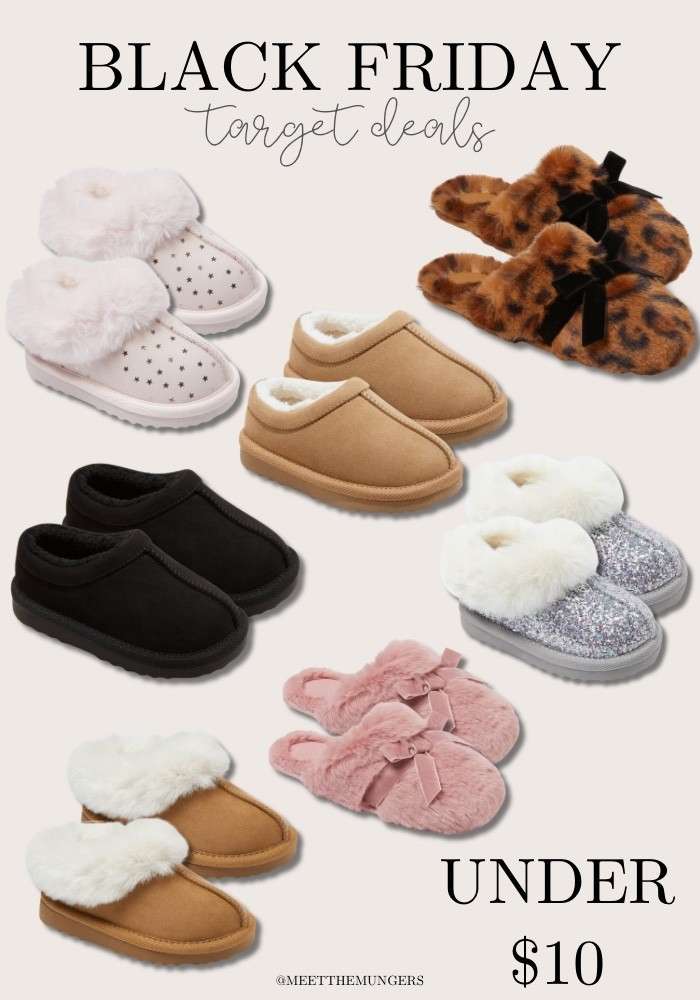 Slippers for everyone under $10 for Black Friday at Target!



#LTKGiftGuide #LTKSaleAlert #LTKCyberWeek