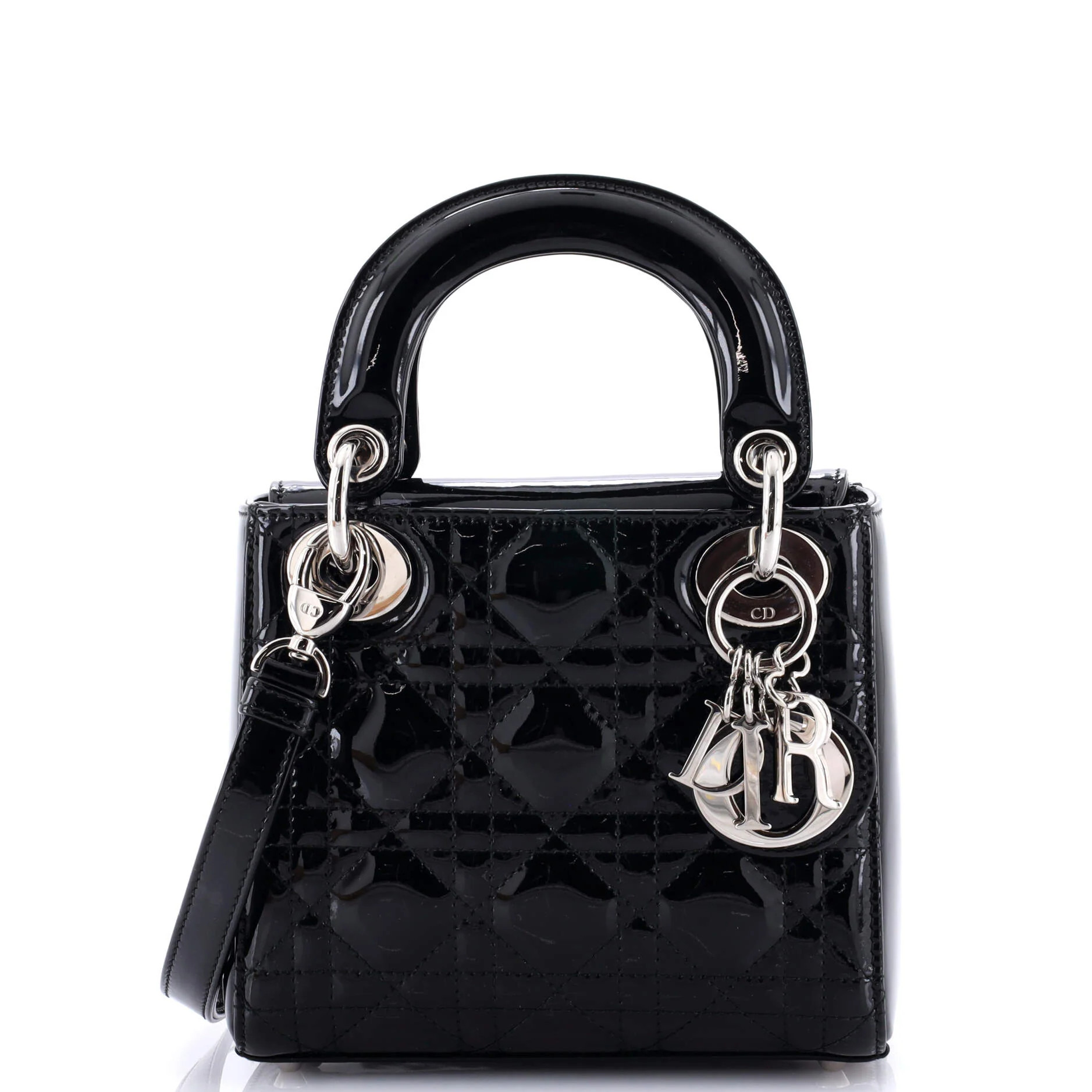 Lady Dior Bag Cannage Quilt Patent Mini | Shop Simon