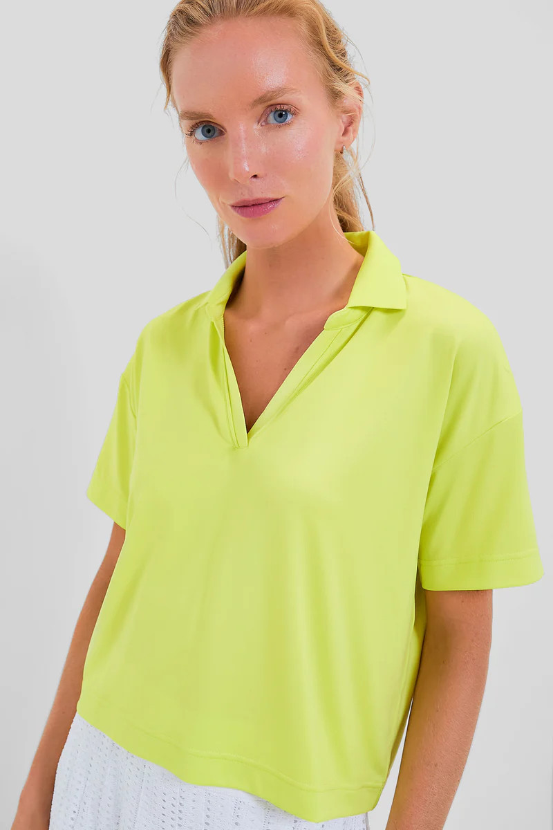 Citron Cropped Caroline Polo | Tuckernuck (US)