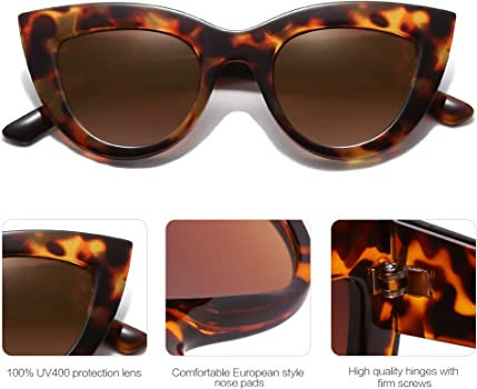 SOJOS Retro Small Vintage Cateye Sunglasses for Women Cute Fashion UV400 Sunnies SJ2939 | Amazon (US)
