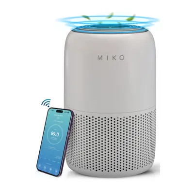 MIKO Smart True HEPA Air Purifier with App Control - Covers up to 770 Sq. Ft. in Grey at Nordstrom | Nordstrom