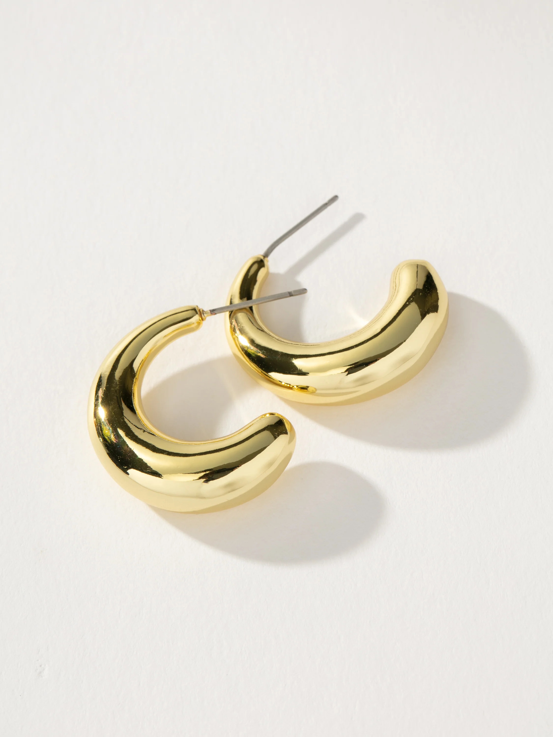 Statement Dome Hoop Earrings in Gold and Silver | Uncommon James | Uncommon James