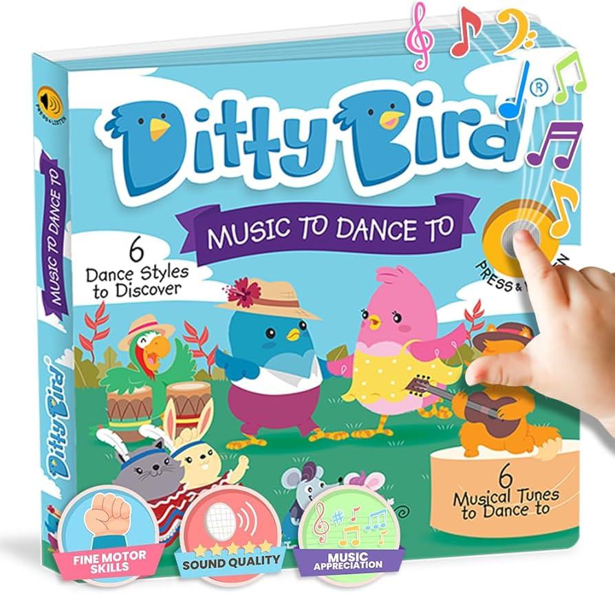 Ditty Bird Musical Books for Toddlers | Electronic Sound Book Dance Edition | Fun & Interactive T... | Amazon (US)