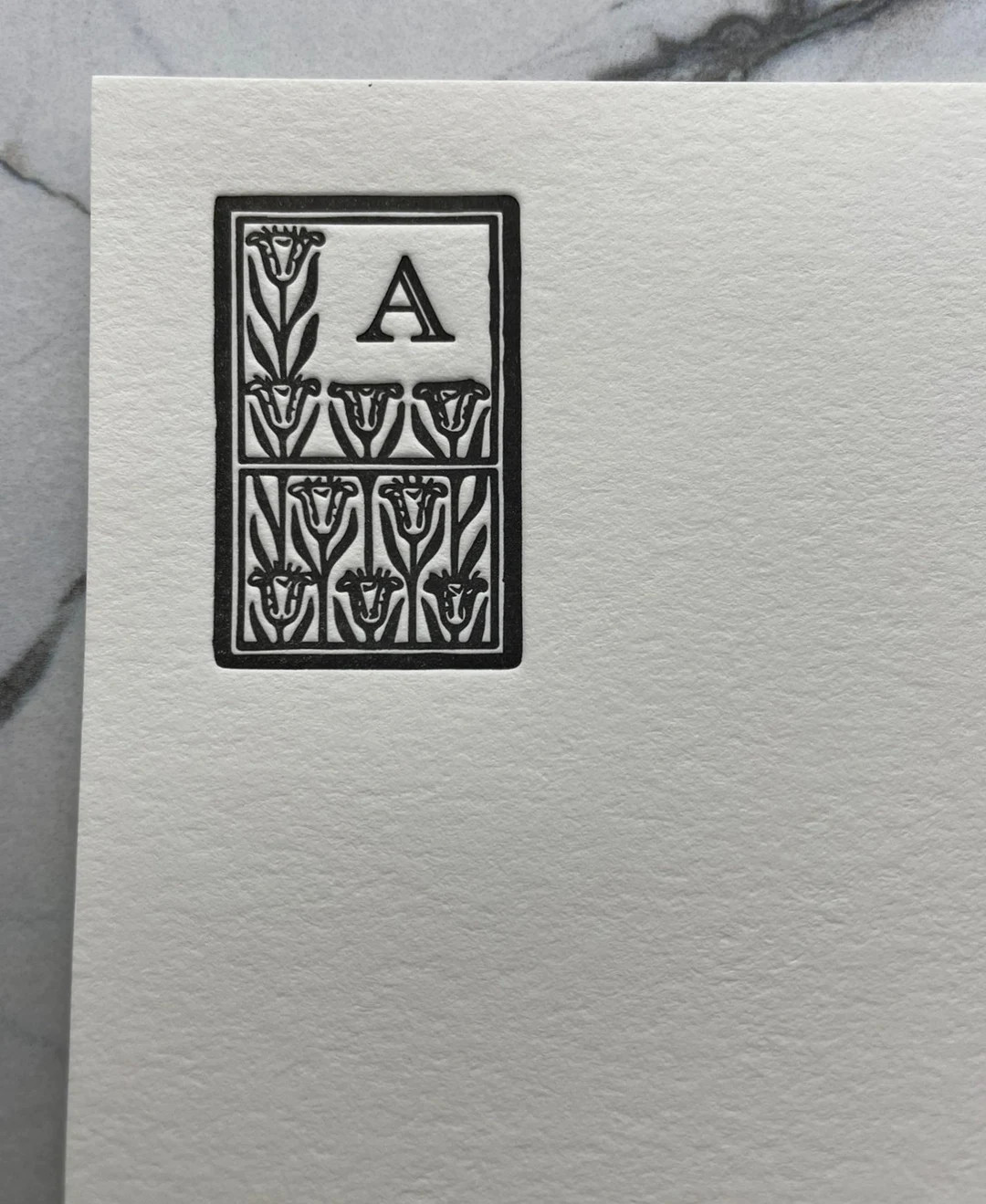 Set of 30, Custom Initial Letterpress Stationery. Personalized Notecards with Envelopes. Embossed... | Etsy (US)