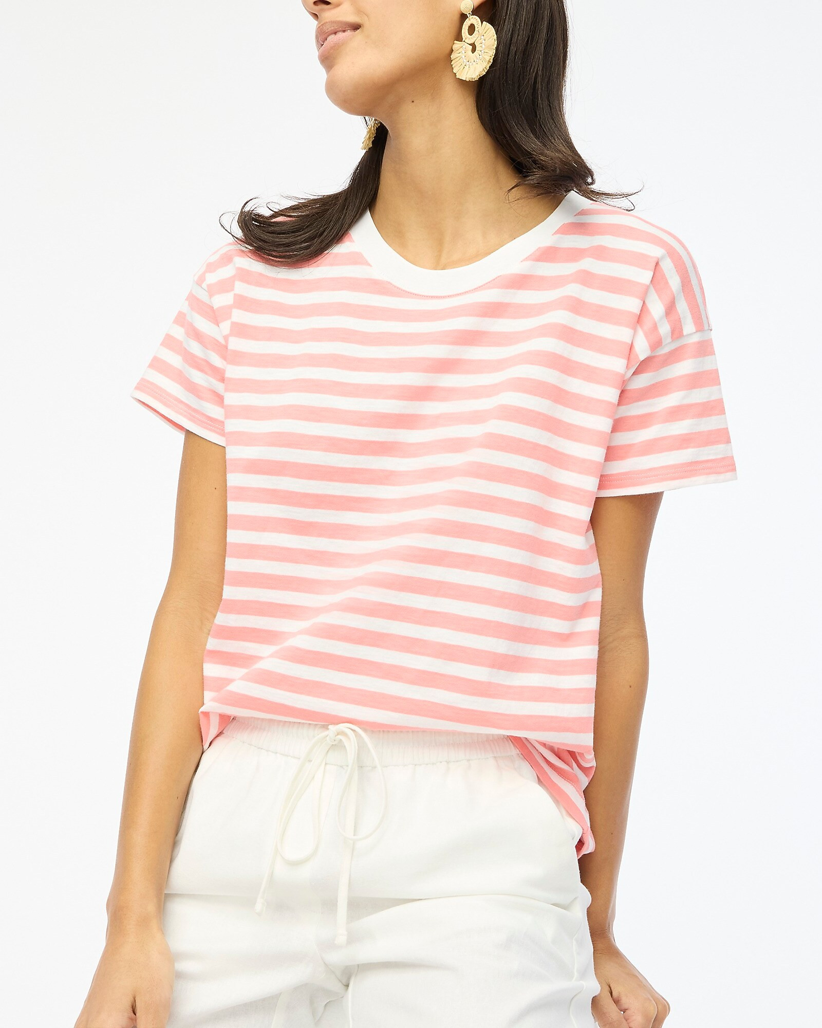 Striped crewneck tee | J.Crew Factory