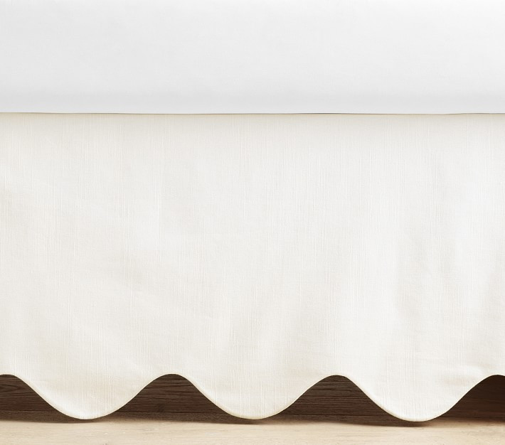 Scalloped Crib Skirt | Pottery Barn Kids