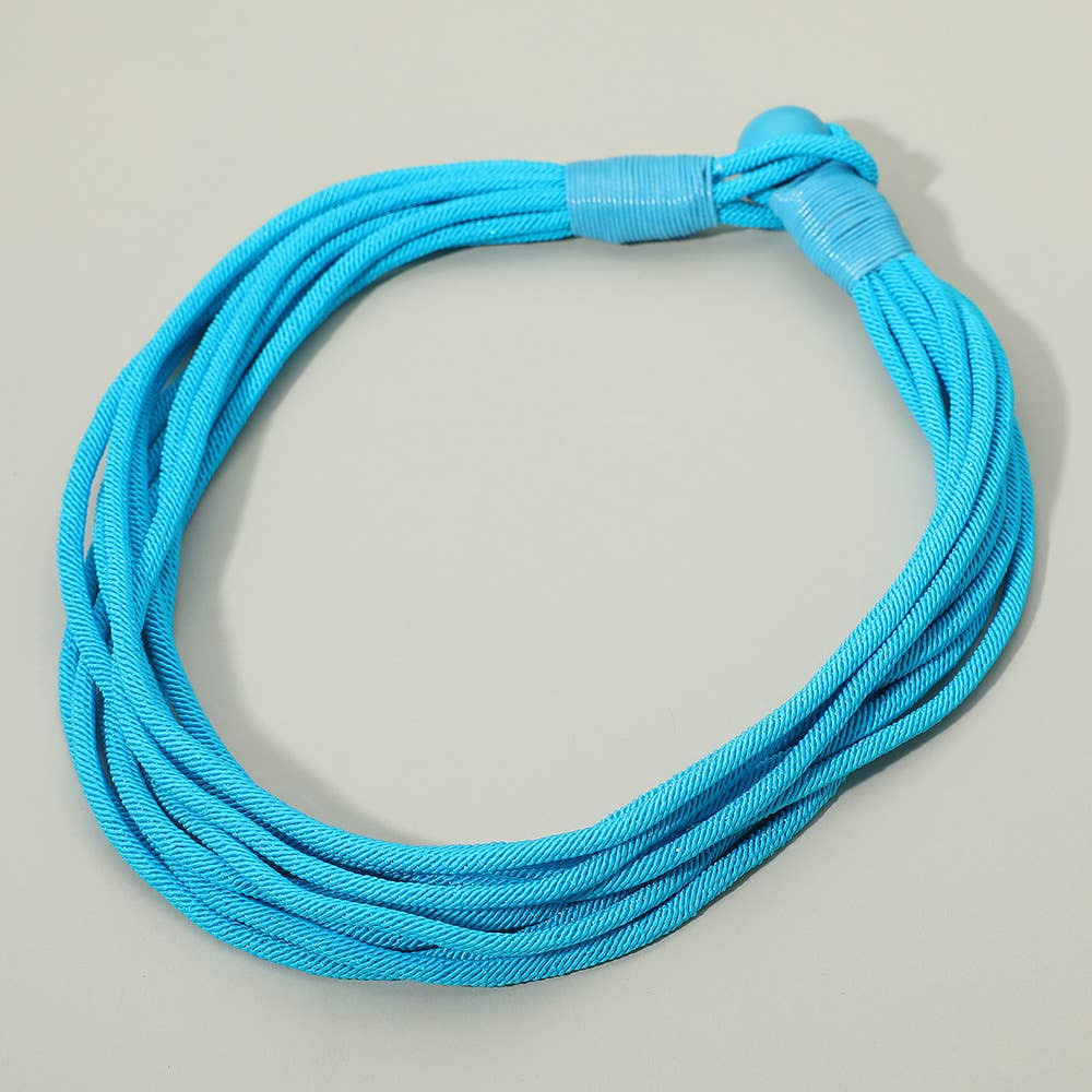 Bold Multi Strand Cord Necklace | Clover + Bee
