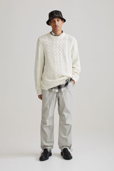 Relaxed Fit Cable-knit Sweater | H&M (US + CA)
