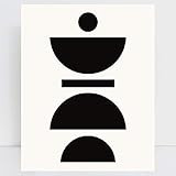 Abstract contemporary Wall Fashion Art Black and White Paint Glam Art Poster Print Designer Brand | Amazon (US)