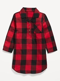 Matching Print Henley Nightgown for Toddler Girls | Old Navy (US)