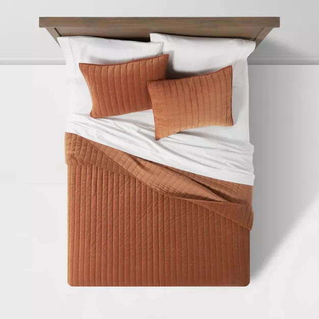 Channel Stitch Velvet Quilt - Threshold™ | Target