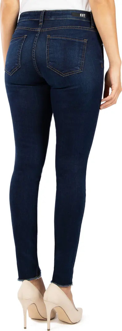 Donna Curved Hem Ankle Skinny Jeans | Nordstrom