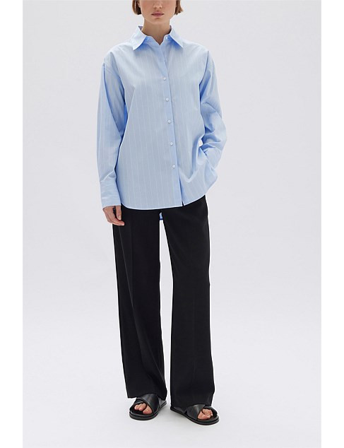 Assembly Label Otis Poplin Stripe Long Sleeve Shirt | David Jones | David Jones (Australia & New Zealand)