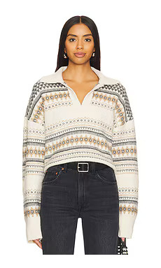 Tularosa Maliah Fairisle Sweater in Ivory Multi from Revolve.com | Revolve Clothing (Global)