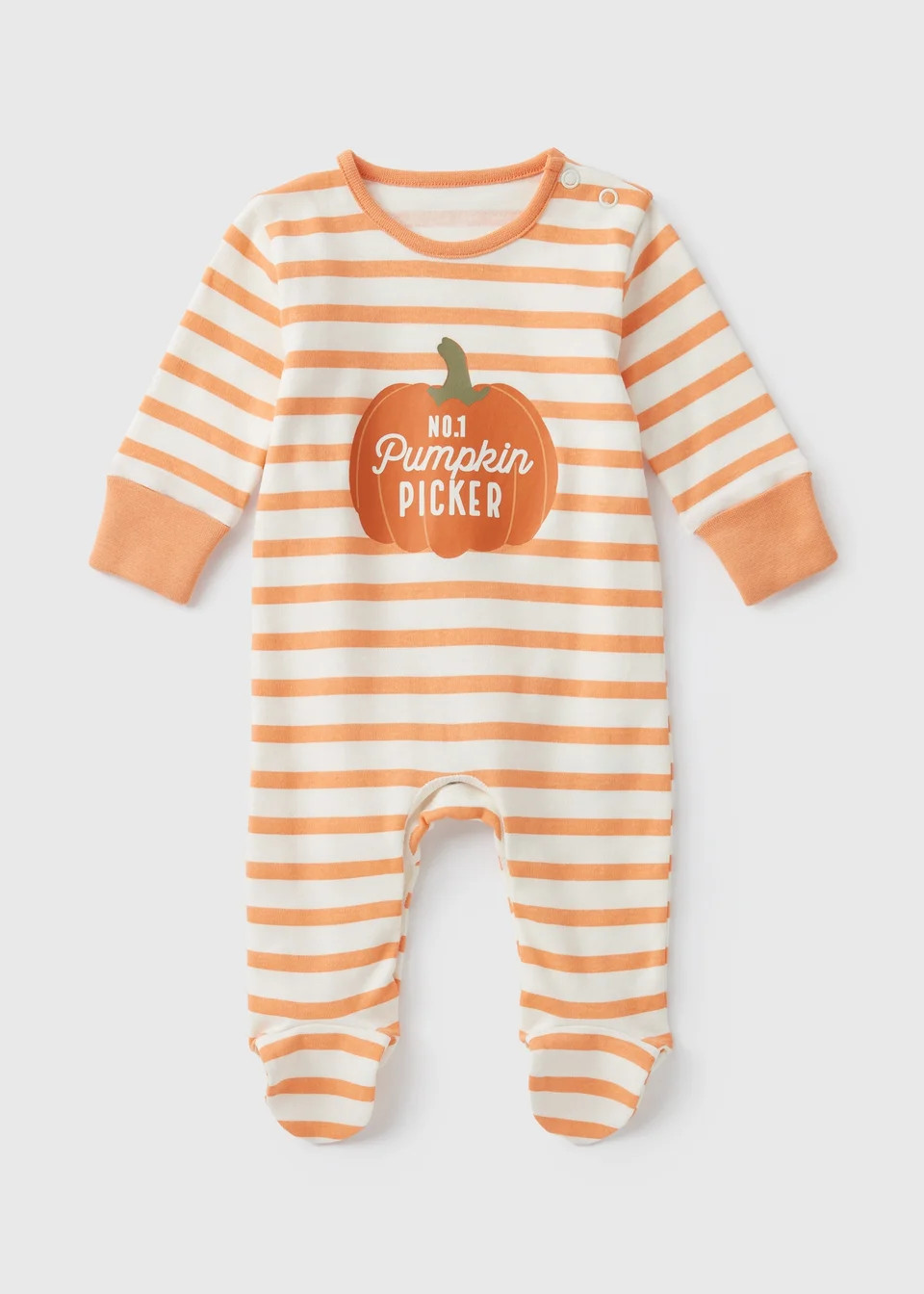 Baby Orange Pumpkin Sleepsuit (Newborn-18mths) | Matalan (UK)