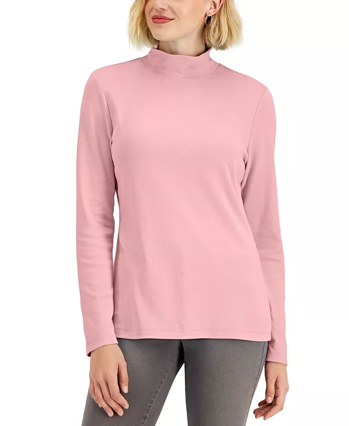 Mock-Neck Top, Created for Macy's | Macys (US)