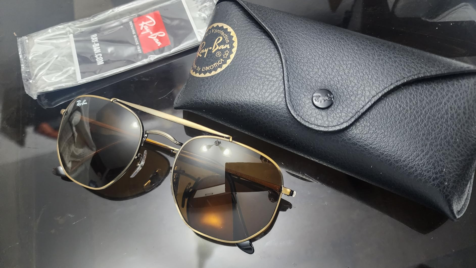 Ray-Ban Rb3648 The Marshal Square Sunglasses | Amazon (US)